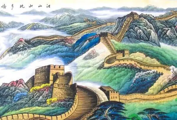 江山如此多娇作者胡成举作品尺寸36014