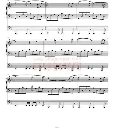 以父之名 - 钢琴谱 - 环球钢琴网