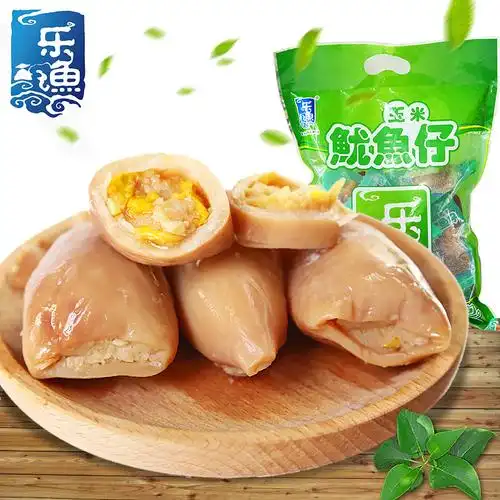 乐渔 大连特产带籽鱿鱼仔 500g