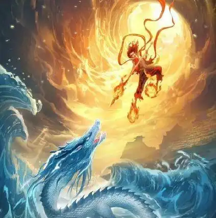 哪吒之魔童降世简笔画彩色长大后