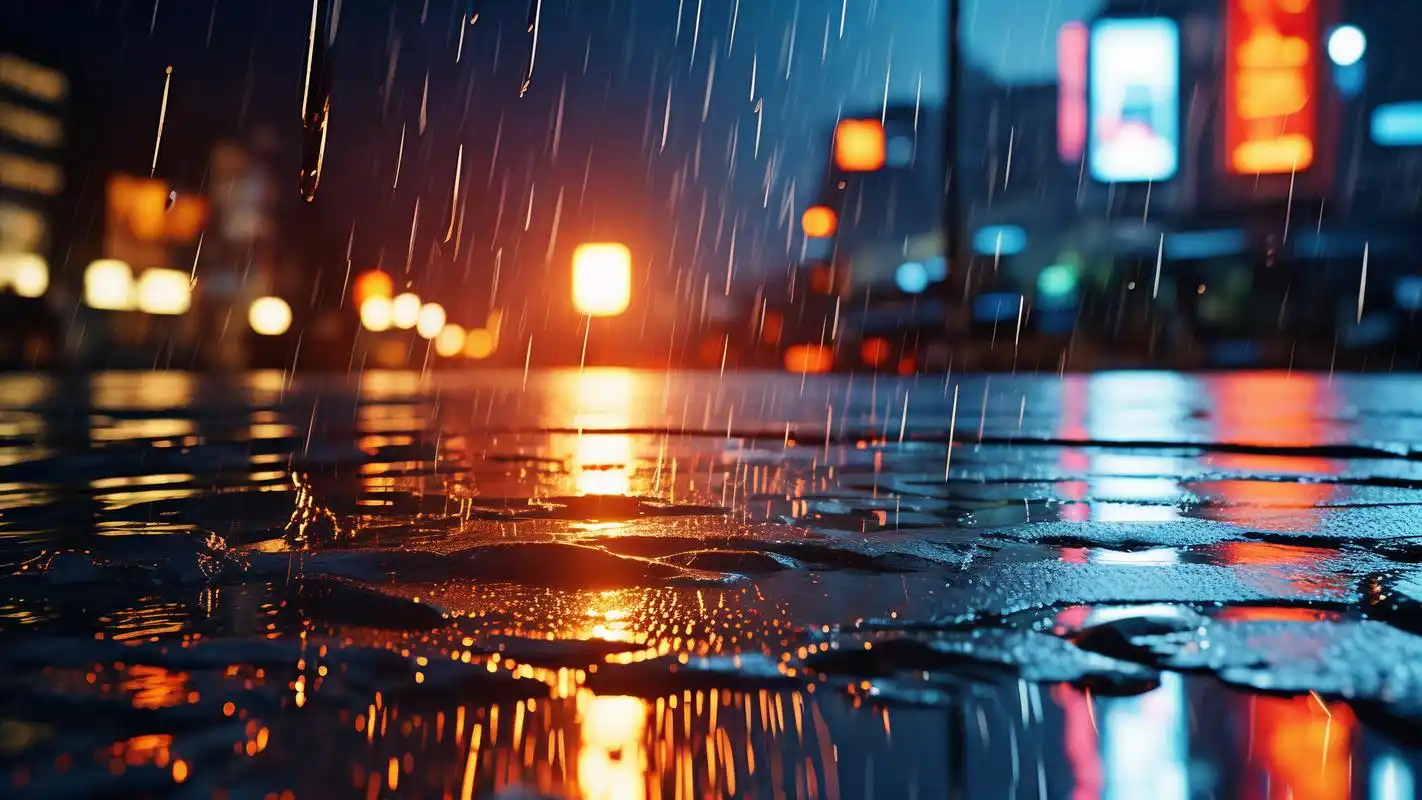 伤感街道壁纸精选 漫步在雨后的街道,感受着夜晚的寂寥与伤感
