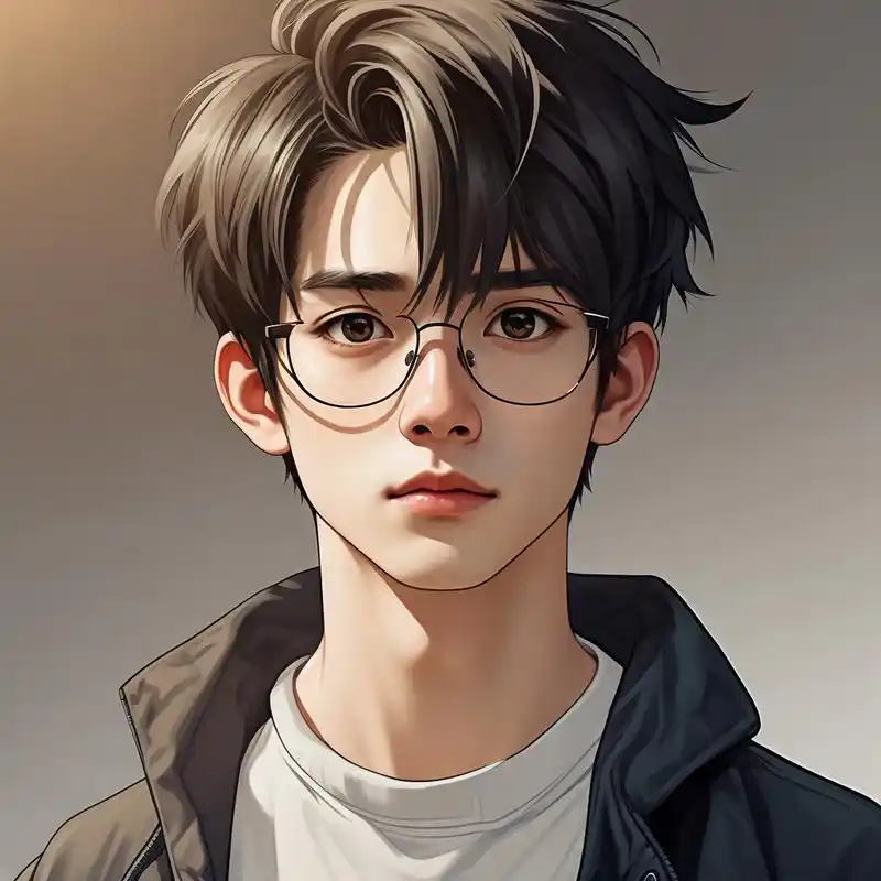 90 快来挑选你最喜欢的戴眼镜男生头像吧!