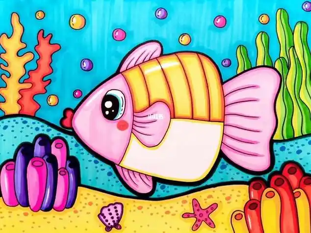 一年级儿童海底世界简笔画