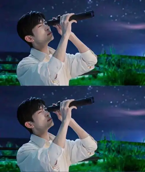 一起看宇宙繁星白衬衫养成系少年