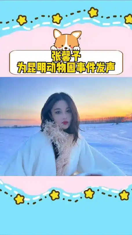 张馨予为昆明动物园事件发声