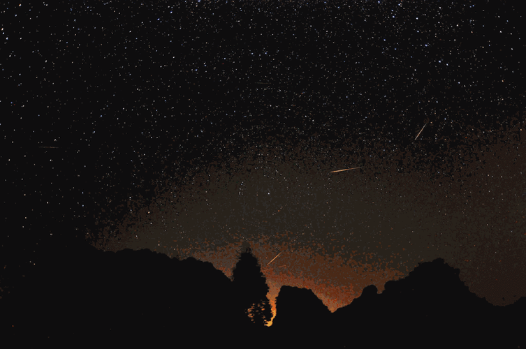 英仙座流星雨gif