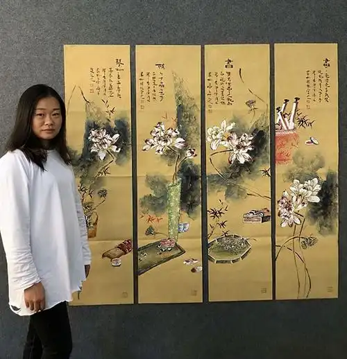 画家清禾追求真实的自我和灵性画风清新脱俗灵动不失古朴