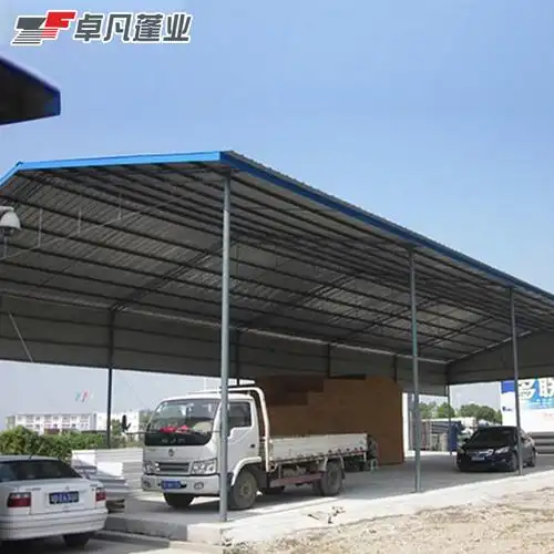 东莞户外钢筋加工棚临时铁皮雨棚工厂铁皮棚工地彩钢棚设计施工