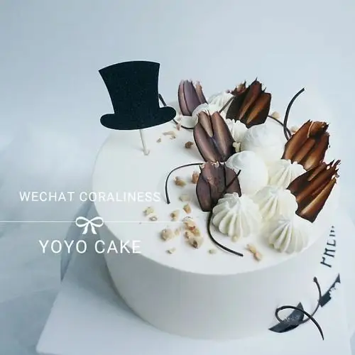 男士简约风蛋糕