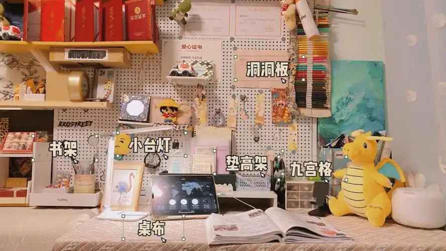 很好打理9506放后面啦#ins风少女桌面改造  #晒晒我的书桌  #我的