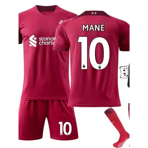 2223利物浦主场球衣11号萨拉赫球服10号马内足球服套装27号达尔文