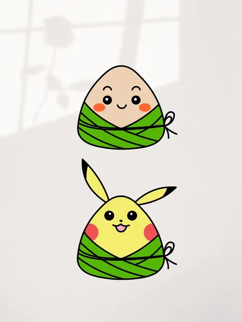 端午节用字母y教你画大粽子简笔画.#简笔画  #每日一画 # - 抖音