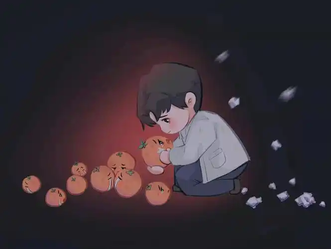 这题超纲了～:#山人 #橘子皮 #q版动漫人物 这世界有那么多人,多幸运