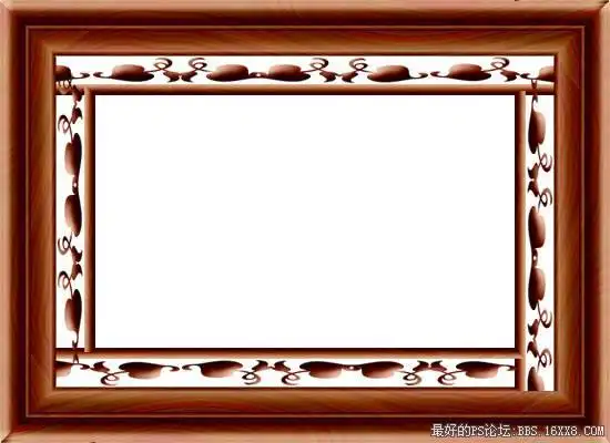 photoshop打造逼真木质雕花相框 - ps边框教程 - ps教程自学网