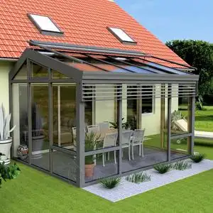 玻璃房阳光房庭院图片