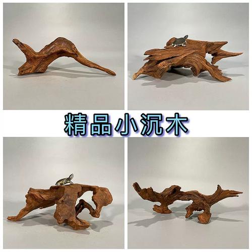 根摆件枯木桩◆ 鱼缸造景树紫柚木精品小号水沉木迷你族装饰树晒