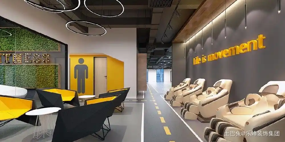 健身房装修设计·贯穿始终功能区现代简约功能区设计图片赏析