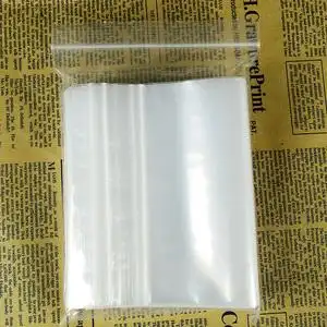 pe6号自封袋12*17cm透明中号白砂糖加厚食品密封口快递包装100个