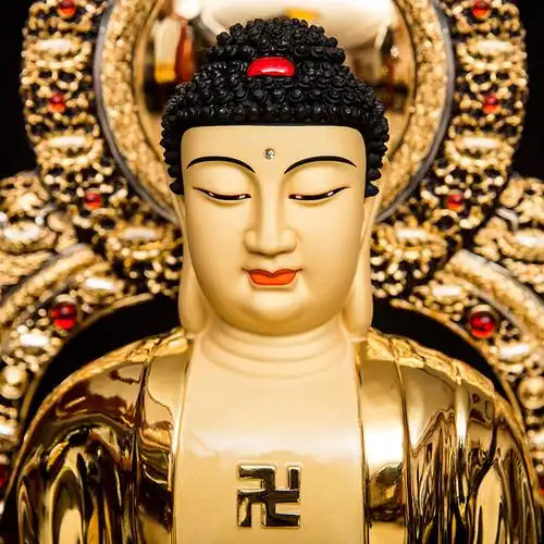 佛像佛祖如来佛台湾盛凡释迦摩尼如来摆件纯铜摆件