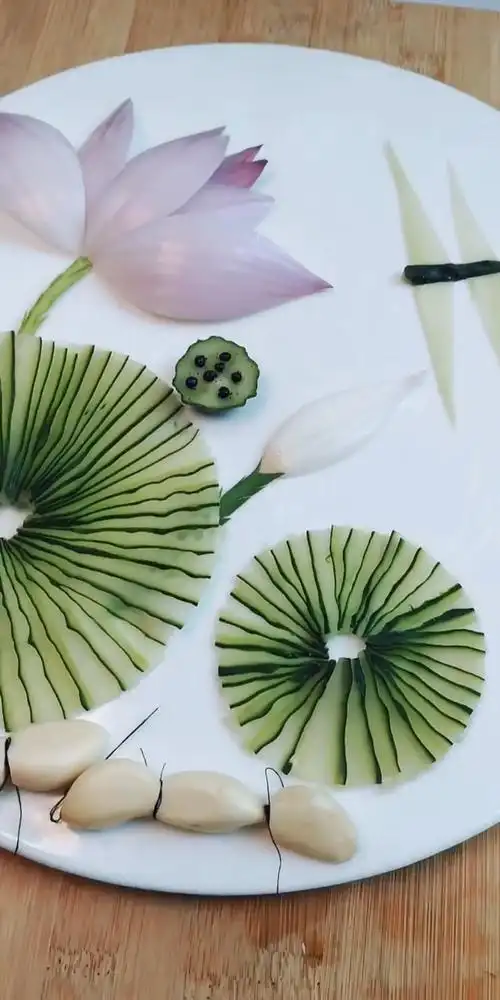 荷花全景摆盘 有没有美到你