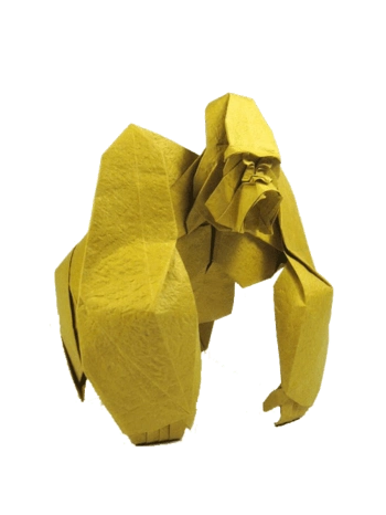 折纸大猩猩酷似电影里的金刚