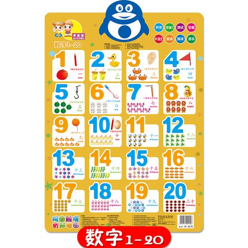 乖宝宝有声挂图早教启蒙2-6岁幼儿童学习数字汉语拼音识图字母表