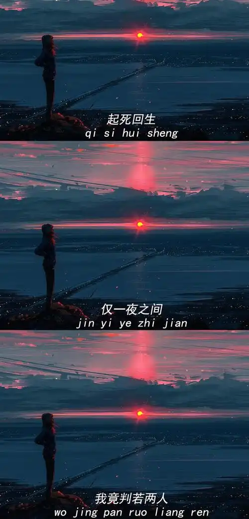 轮回伤感三格拼接背景图