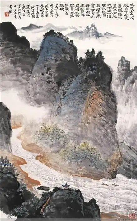 国画大师应野平精品水墨山水画作品欣赏