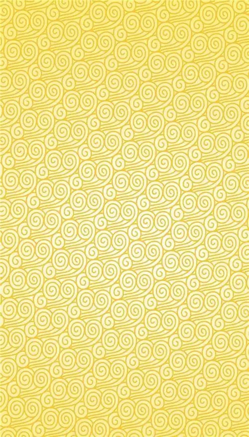 黄色祥云花纹图片