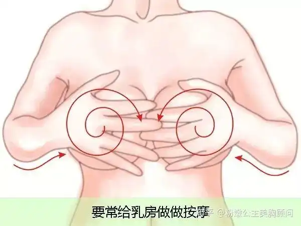 粉嫩公主女性睡前如何按摩胸部