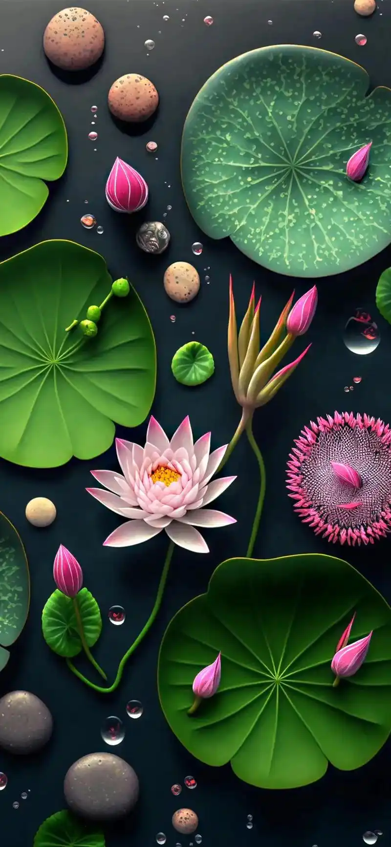 荷塘月色 #养眼壁纸 #拿图主页 - 抖音