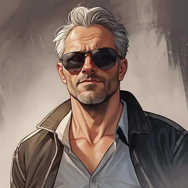 90中年大叔的帅气卡通头像96