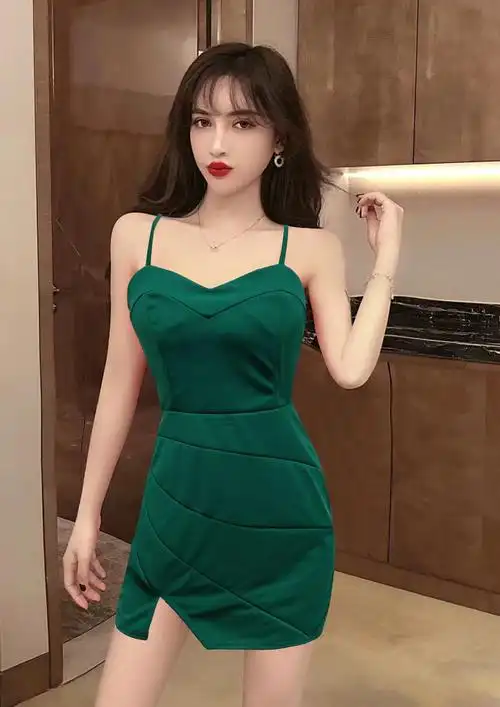 fs55553# 性感女装夜店名媛抹胸吊带修身显瘦短裙连衣裙 服装批发