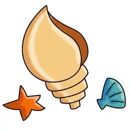 卡通小海螺 卡通画