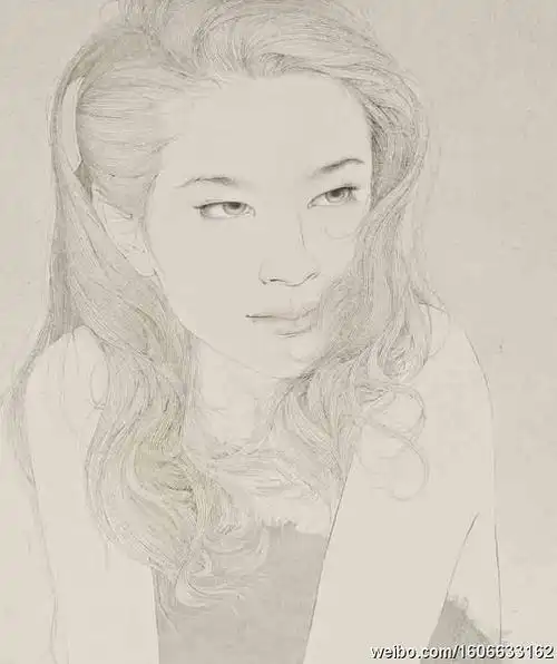 10:14:07罗寒蕾,工笔画画家线稿一只六金金同采自www