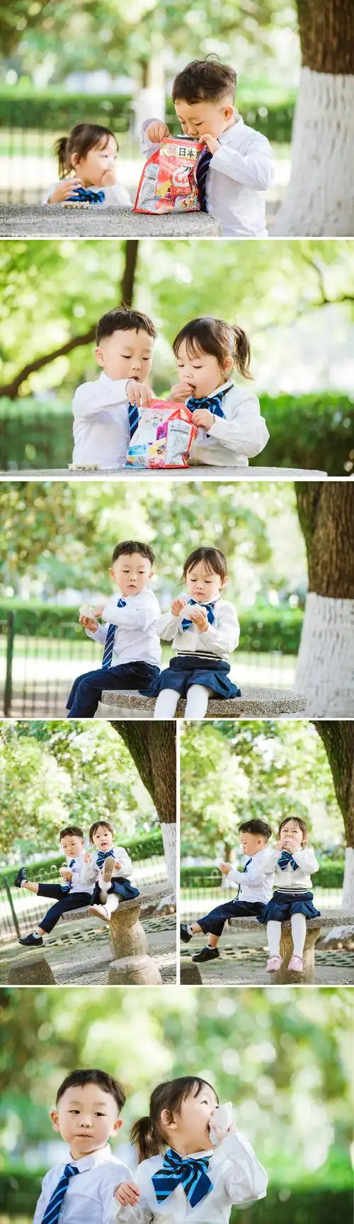 两个青梅竹马的小朋友