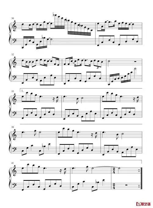 我走后钢琴谱-简单完整版-小咪-你是不是也有忘不掉的人