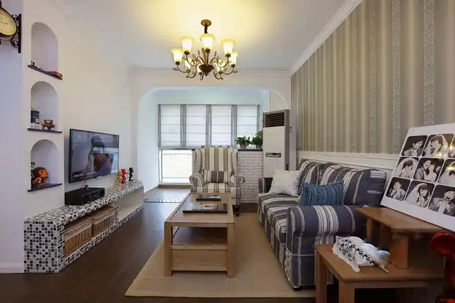 二居旧房改造80后小资客厅