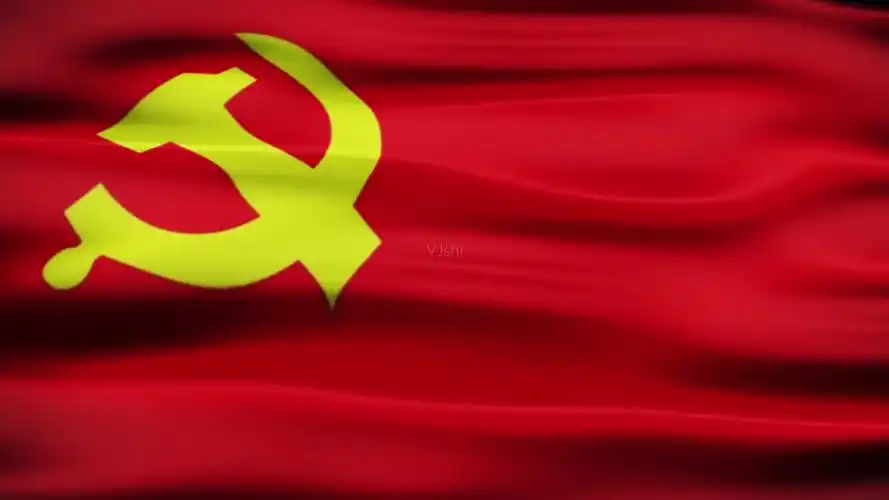 党旗党徽旗帜红旗飘飘建党节七一_1920x1080_高清视频素材下载(编号