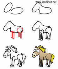 如何画马的简笔画步骤 简笔画马的画法 | 第2页 | 多想派