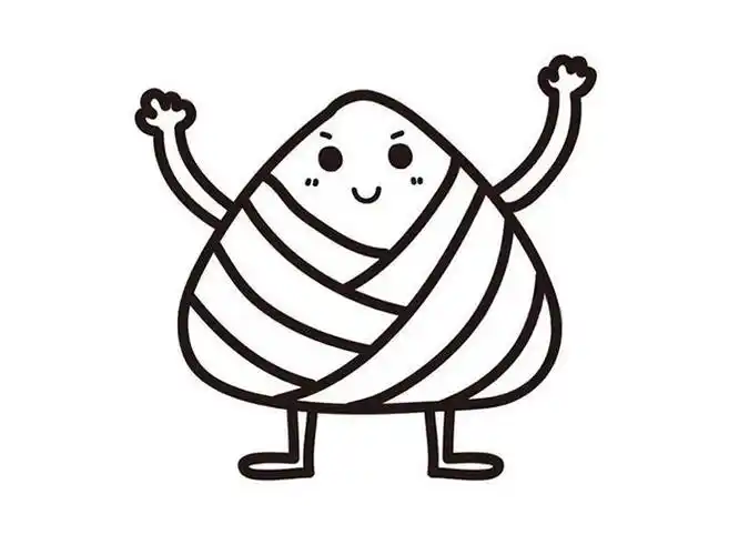 很可爱,卡通粽子简笔画粽子欢迎你~~ 粽子简笔画标签:粽子简笔画食物