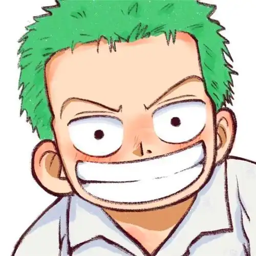 呆萌可爱手绘q版索隆头像图片
