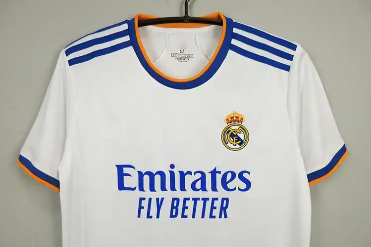 2122赛季欧冠足球服短袖上衣男 皇马主客场比赛训练球衣 一件代发