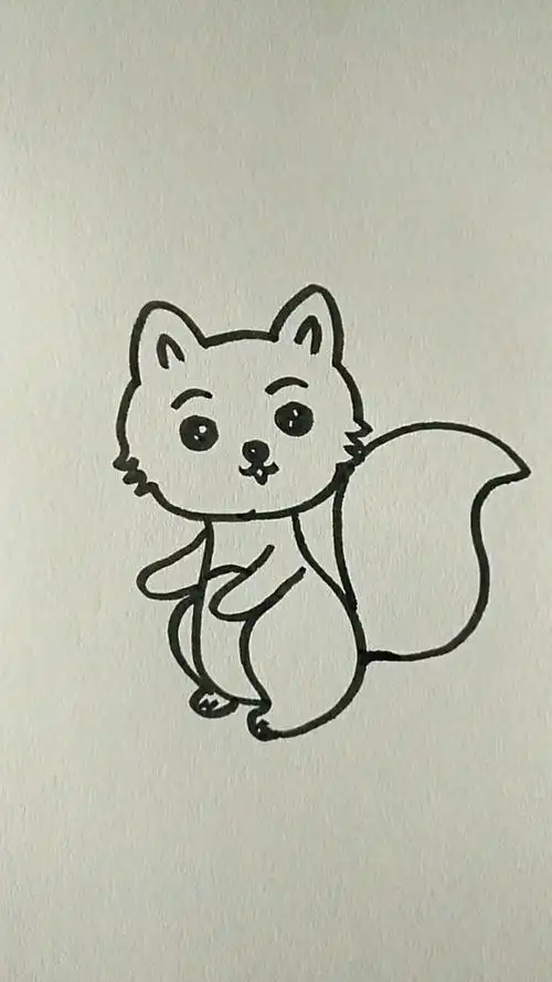 今天教大家画个小狐狸,简单易学