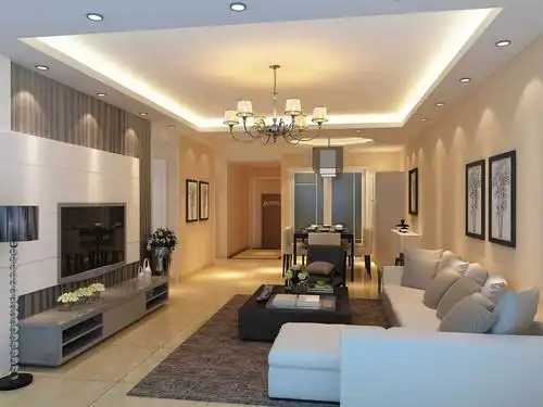 90平米简约风格三室一厅装修效果图