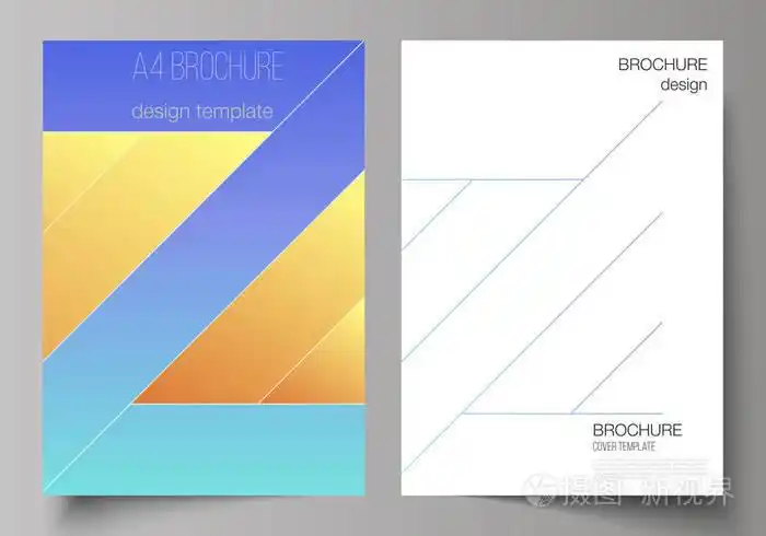 创意现代封面概念, 丰富多彩的背景