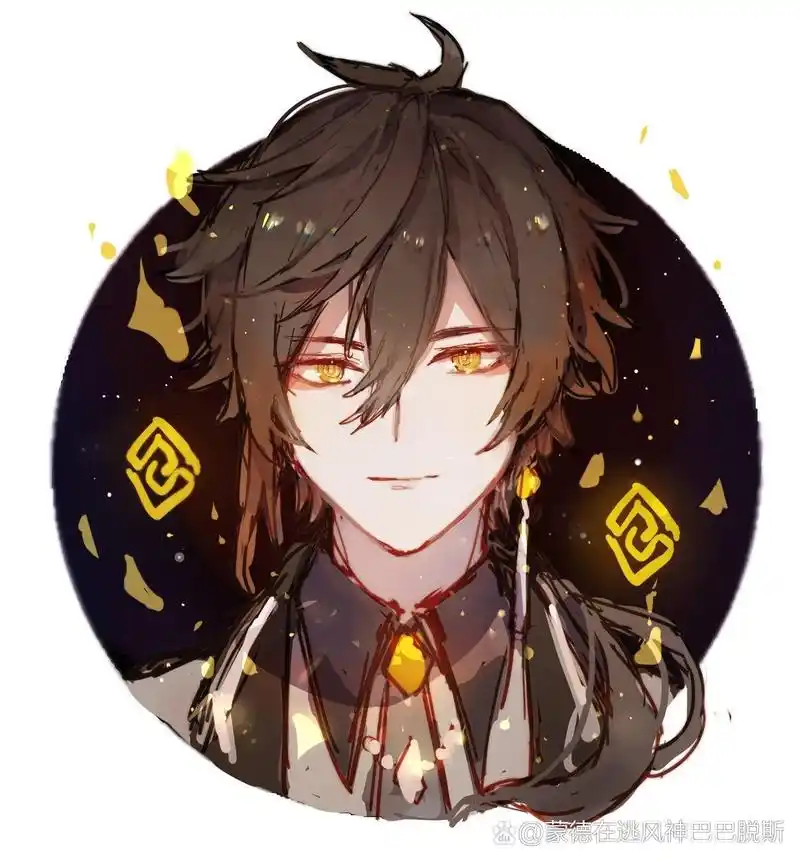 原神头像分享 【可莉 钟离 温迪 凝光 刻睛】 画师:elly(twi:@elly