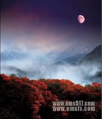 山头月.迎得云归,还送云别.  北宋  李之仪《忆秦娥·用太白韵》