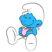 蓝精灵卡通头像图片大全点击鼠标右键下载