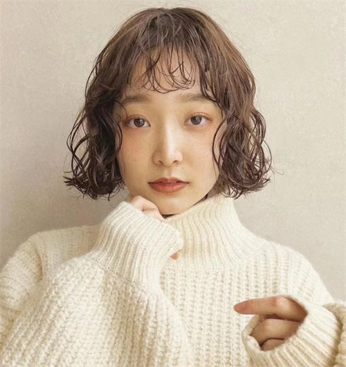 日系慵懒麦穗卷,细软发质少发量都适合,蓬松有型唯美.